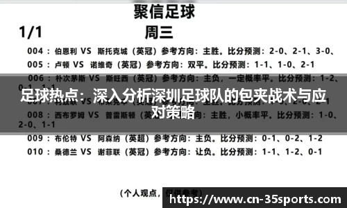 足球热点：深入分析深圳足球队的包夹战术与应对策略
